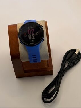 Garmin Forerunner 45s, Blue, Charger Included, Read Please